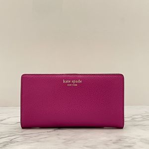 NWT KATE SPADE Eva bajarose LARGE SLIM bifold WALLET